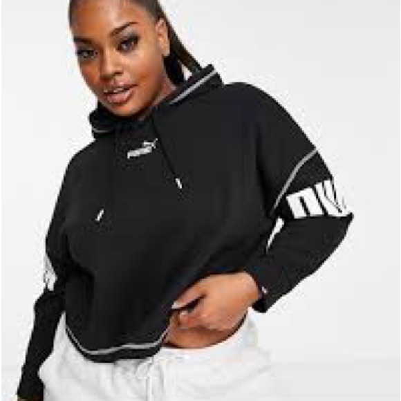 Black puma Women's Hoodie - Picture 1 of 4